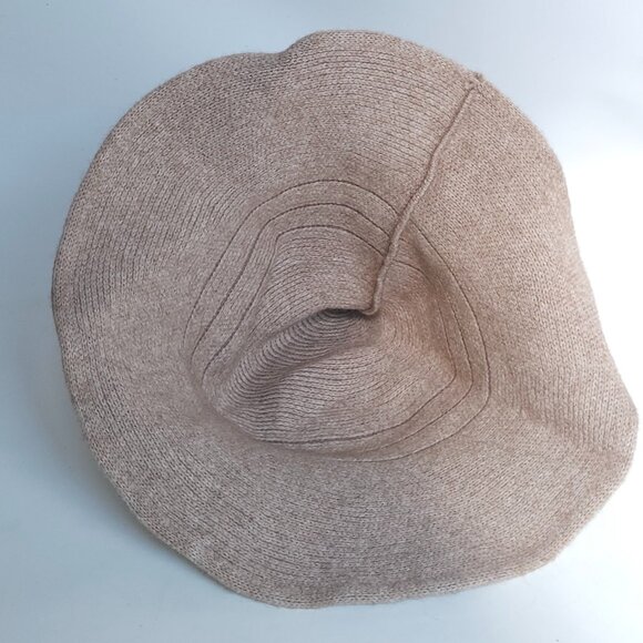 Khaki Conical Witch Hat Knit Professor Sprout costume hat Idea Halloween Dressup - Picture 5 of 7